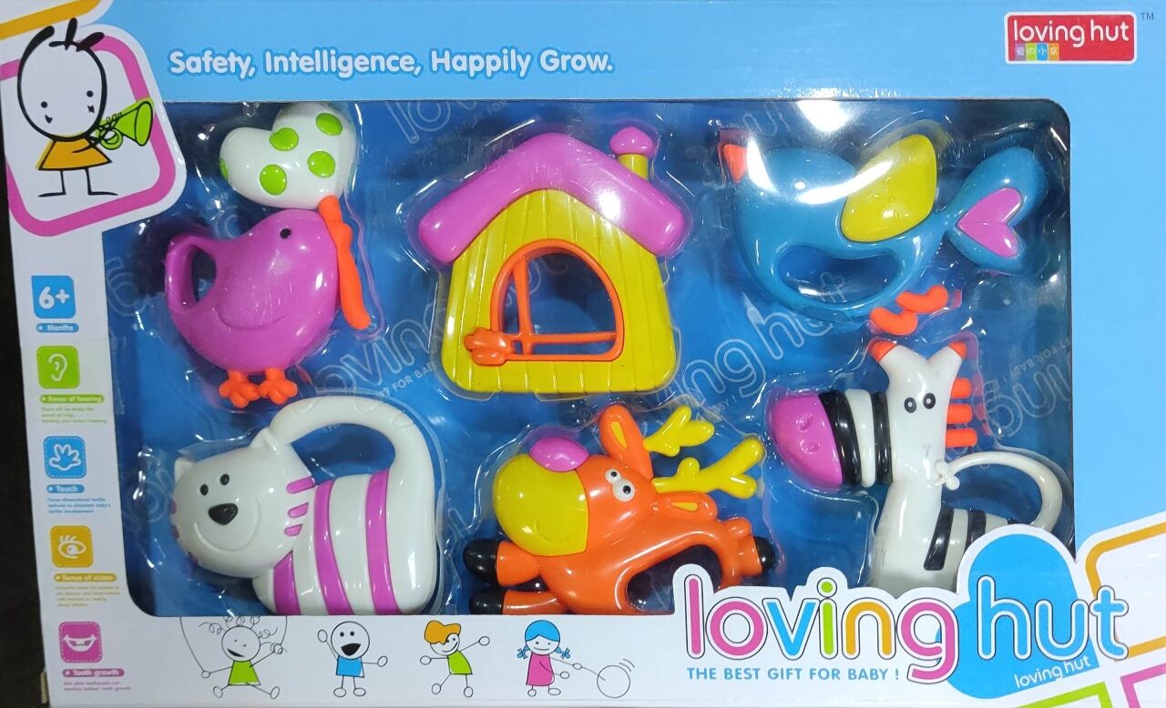 Loving Hut Rattle Box 6 pcs set