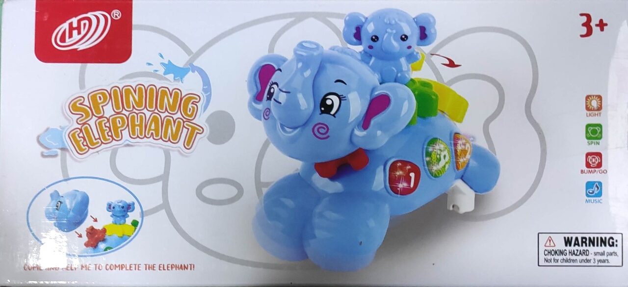 Spinning Elephant Music Toy