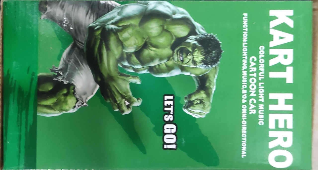 Hulk Kart Hero Rotating Cartoon Car with lighting - Image 4